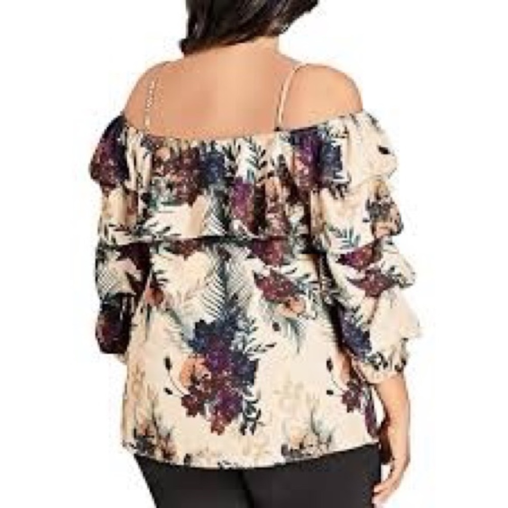 City Chic floral blouse